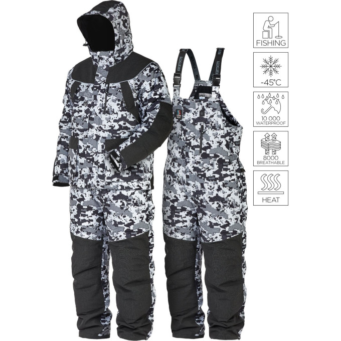 Костюм зимний NORFIN EXPLORER 2 CAMO HEAT 01 р.S 351101-S