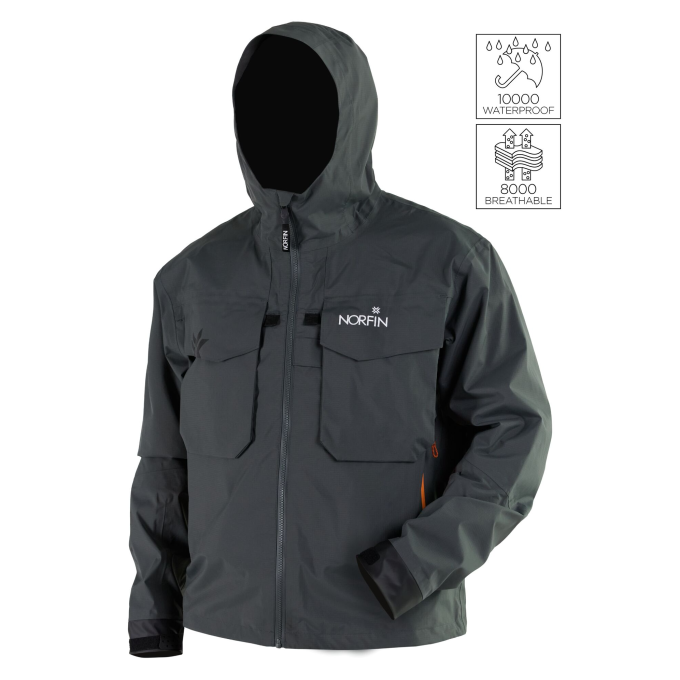 Куртка забродная NORFIN PILOT GRAY 06 р.XXXL 527506-XXXL