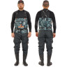 Полукомбинезон забродный NORFIN PILOT CAMO BOOTFOOT р.45-XL с сапогами резина 83400-45-XL